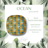 Piatti Oceano • Piatti Grandi • 20pz • 100% Carta Biodegradabile