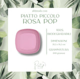 Piatti Pop Art • Piatti Piccoli • 20pz • 100% Carta Biodegradabile