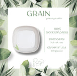 Piatti Grano • Piatti Piccoli • 20pz • 100% Carta Biodegradabile