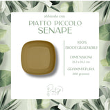 Piatti Pavone • Piatti Piccoli • 20pz • 100% Carta Biodegradabile