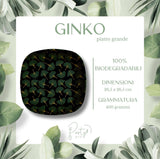 Piatti Ginko • Piatti Grandi • 20pz • 100% Carta Biodegradabile