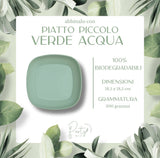 Piatti Foglie • Piccoli • 20pz • 100% Carta Biodegradabile