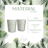 Bicchieri Marmo • 250cc • 20pz • 100% Carta Biodegradabile