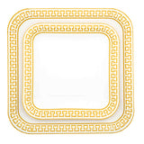 Piatti Greek Gold Square • Large • 8pz