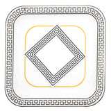 Piatti Greek Silver Square • Large • 8pz